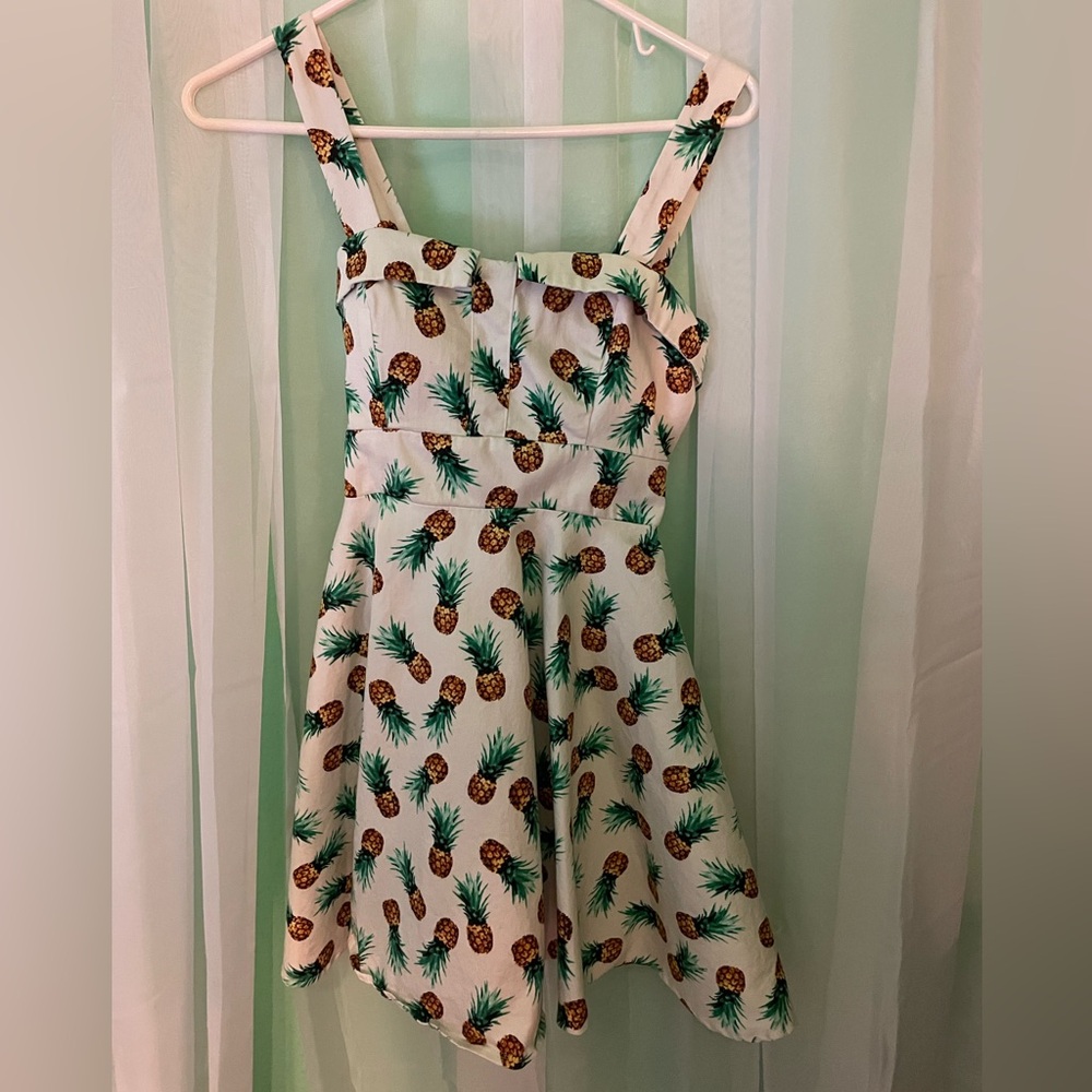 Cute Retro Pineapple Sundress!🍍 ☀️ 🍹